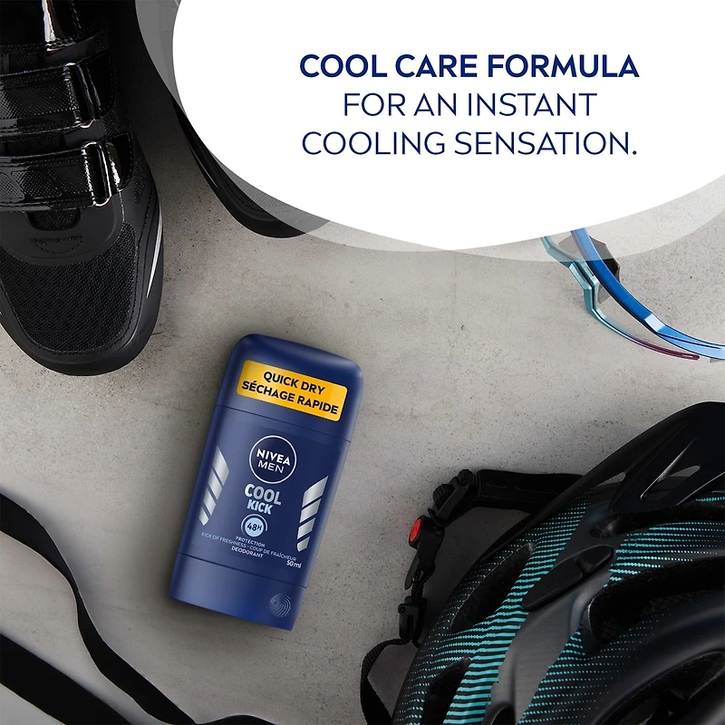 Déodorant en bâton Cool Kick de NIVEA Men Déodorant pour hommes, 50 ml