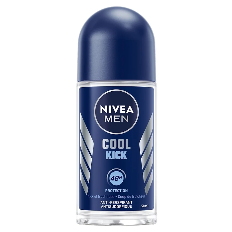 Antisudorifique à bille Cool Kick de NIVEA Men  Déodorant pour hommes, 50 ml