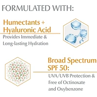 Sun Complete Hydration Sunscreen for Face and Body with SPF 50 | Sunscreen Lotion with Hyaluronic Acid and 5 Antioxidants