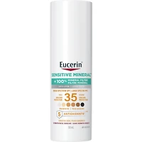 Lotion solaire teintée pour le visage Sun Minérale sensible avec FPS 35 | Écran solaire teinté pour tous les teints de peau, avec oxyde de zinc et 5 antioxydants
