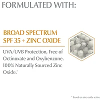 Lotion solaire teintée pour le visage Sun Minérale sensible avec FPS 35 | Écran solaire teinté pour tous les teints de peau, avec oxyde de zinc et 5 antioxydants