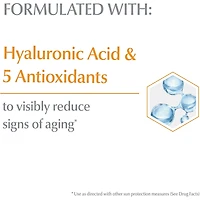 Lotion solaire pour le visage Sun Défense âge avec FPS 50 | Écran solaire pour le visage avec acide hyaluronique et 5 antioxydants