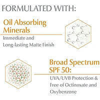 Écran solaire pour le visage Sun Anti-brillance avec FPS 50 | Écran solaire matifiant avec 5 antioxydants