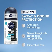 Déodorant antisudorifique 72 h à bille Black & White Invisible, Fresh