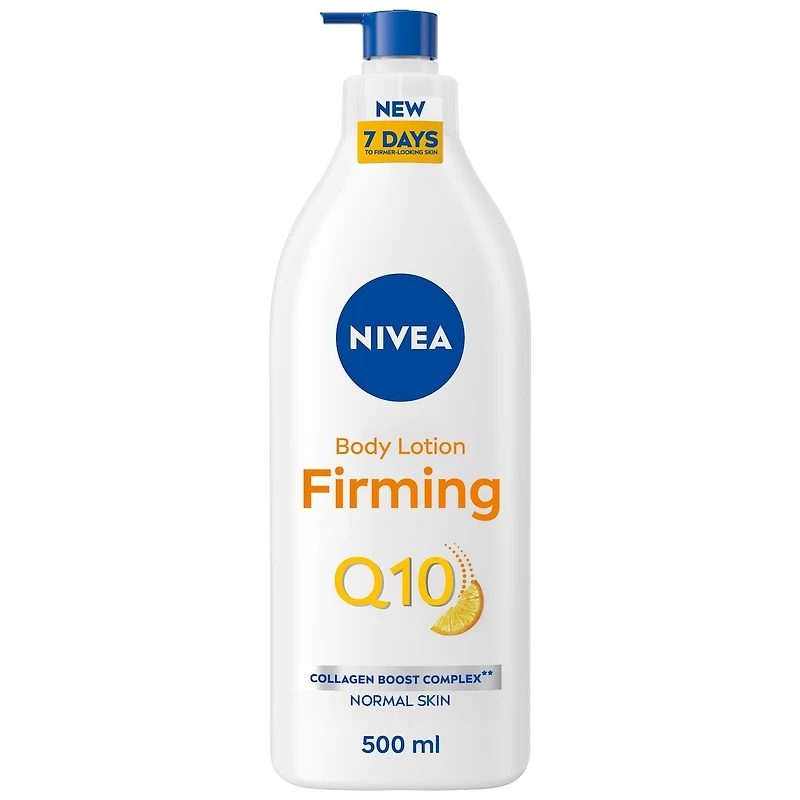 NIVEA Q10 Firming Body Lotion for Women with Q10 and Vitamin C, Normal Skin, 500 mL