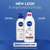 NIVEA Repair & Care 72-Hr Moisturizing Body Lotion for Very Dry, Itchy Skin, 500 mL