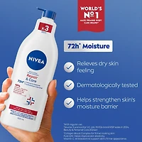 NIVEA Repair & Care 72-Hr Moisturizing Body Lotion for Very Dry, Itchy Skin, 500 mL