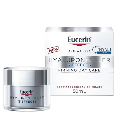 Eucerin Soin de Jour Raffermissante Anti-Rides avec Acide Hyaluronique, Tous Types Peaux, 50ml