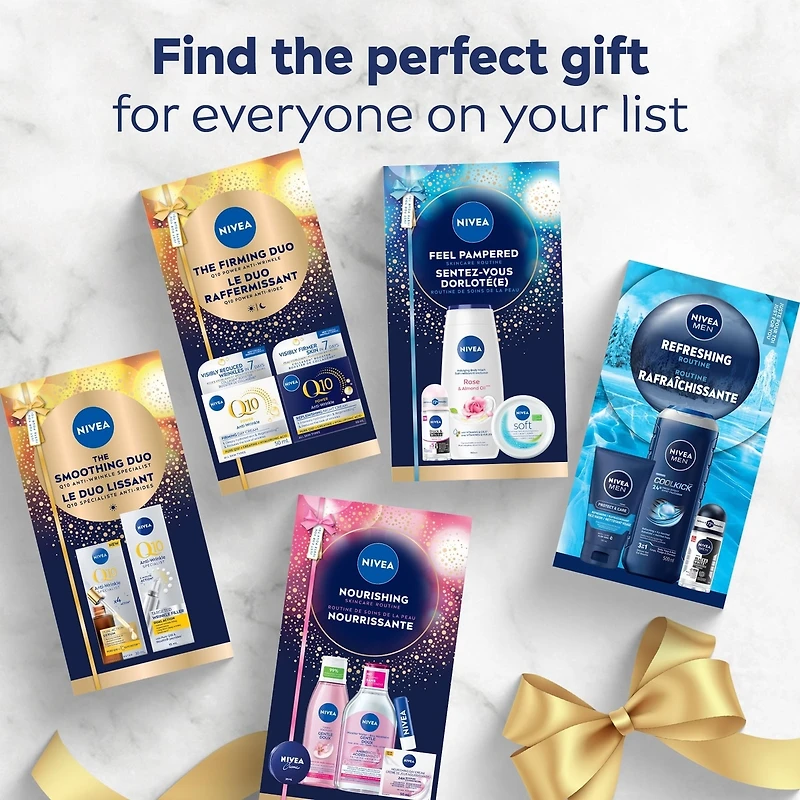 NIVEA Smoothing Duo Q10 Anti-Wrinkle Specialist Holiday Gift Set, Serum and Wrinkle Filler