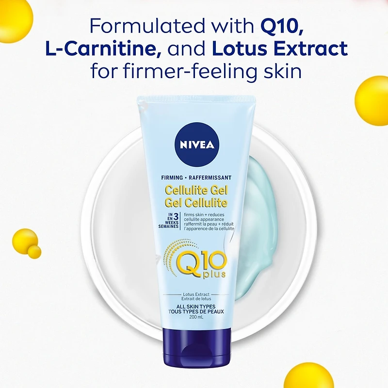Gel cellulite raffermissant NIVEA Q10+, 200 ml