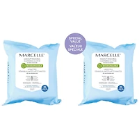 Biodegradable Makeup Removing Cleansing Cloths with Recyclable Pouch - Special Value