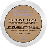 Skincaring 3-in-1 Compact Foundation + Concealer Setting Powder with Hyaluronic Acid