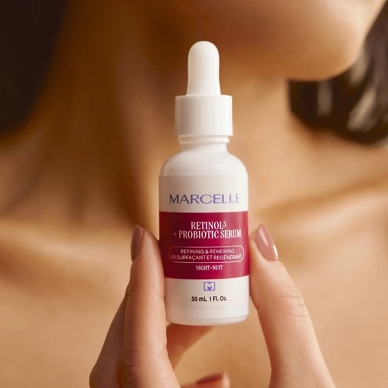 Sérum de nuit retinol³ + probiotique, resurfaçant et régénérant, hypoallergénique et clean*