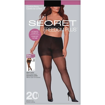 bas culotte diaphane avec culotte de confort et pointes ombrées