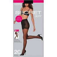 Sheer Run-Resistant Control Top Panty w/Sandalfoot