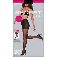 Sheer Run-Resistant Control Top Panty w/Sandalfoot - C