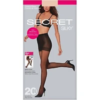 Sheer Run-Resistant Control Top Panty w/Sandalfoot - D