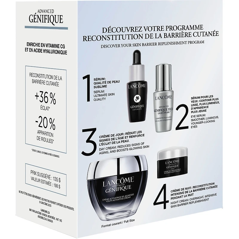 Coffret de Routine Crème activatrice de jeunesse Advanced Génifique