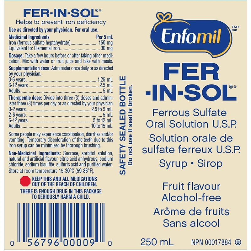 Enfamil® Fer-In-Sol® (Syrup)