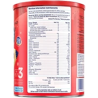 Boisson nutritionnelle pour tout-petit, saveur de lait, en poudre