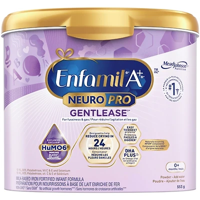 NeuroPro™ Gentlease, Baby Formula, 0-12 months, Powder Tub