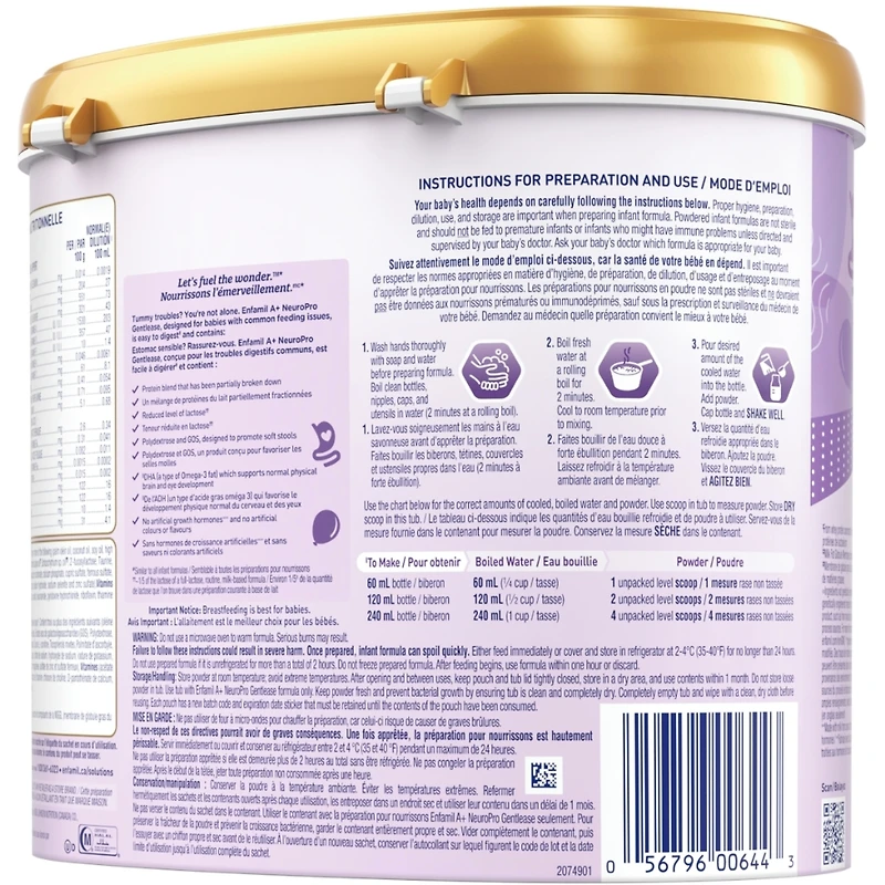 Enfamil+® Formule pour bébé A+ NeuroPro Gentlease