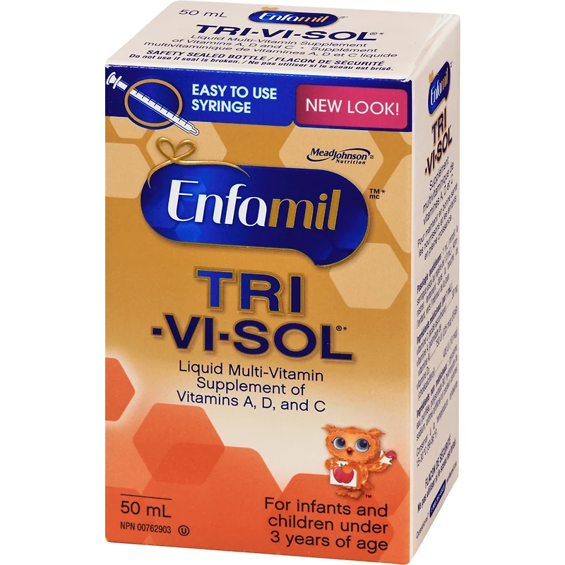 Enfamil® TRI-VI-SOL® Supplément multivitaminique de vitamins A, D and C liquide, 50mL