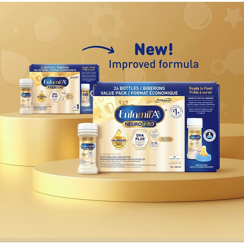 NeuroPro™, Baby Formula, 0-12 months, Ready to Feed Nursettes