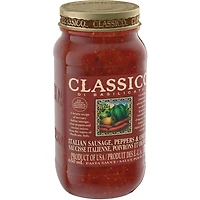 Sauce pour pâtes saucisse italienne, poivrons et oignons