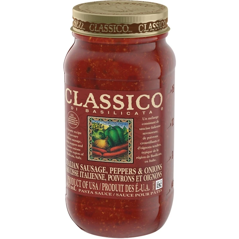 Sauce pour pâtes saucisse italienne, poivrons et oignons