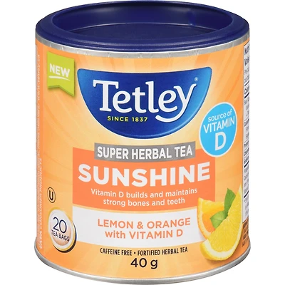 Super Herbal Tea Sunshine Lemon & Orange With Vitamin D
