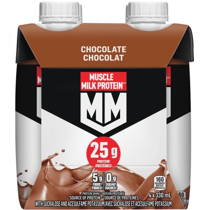 Muscle Milk Protein Shake Chocolate 4x330mL