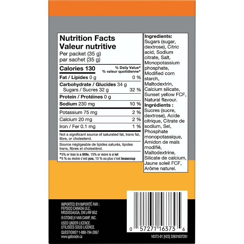 Mélange de boissons en cristaux Orange 10x35g