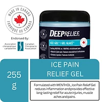 Gel de glace, soulagement des douleurs musculaires et articulaires, réduit l'inflammation