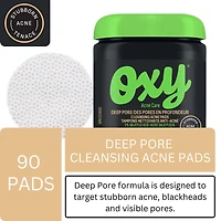 Tampons anti-acné nettoyants en profondeur avec acide salicylique, pour l'acné tenace, pour les points noirs et les pores visibles