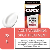 Traitement anti-acné en profondeur avec du peroxyde de benzoyle, pour l'acné tenace, pour les points noirs et les pores visibles