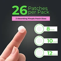 Oxy Invisible Pimple Patches for Acne, 26 Count – Hydrocolloid Pimple Patch with Tweezers, Variety Pack – Absorbs Puss, Long-Lasting, Day & Night Use
