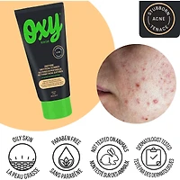 Nettoyant quotidien contre l'acné pour le visage en profondeur avec acide salicylique, pour l'acné tenace, pour les points noirs et les pores visibles