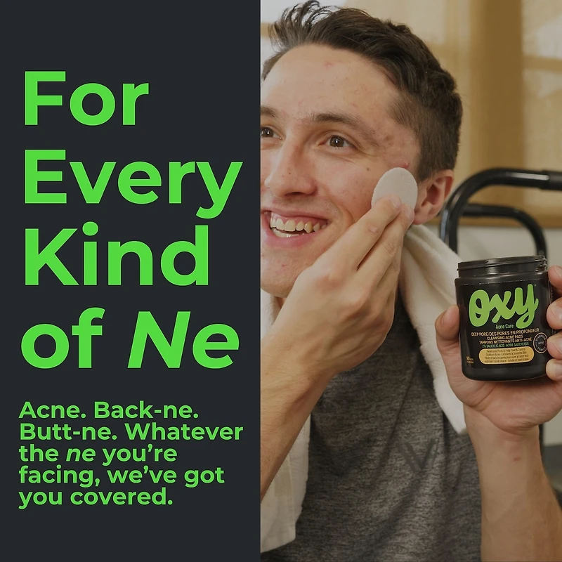 Nettoyant quotidien contre l'acné pour le visage en profondeur avec acide salicylique, pour l'acné tenace, pour les points noirs et les pores visibles