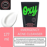 Emergency Acne Vanishing Facial Cleanser - 5% Benzoyl Peroxide – Stubborn Acne Control - Helps Treat, and Prevent Breakouts – Allows Skin to Heal - Fragrance Free - Dermatologist Tested