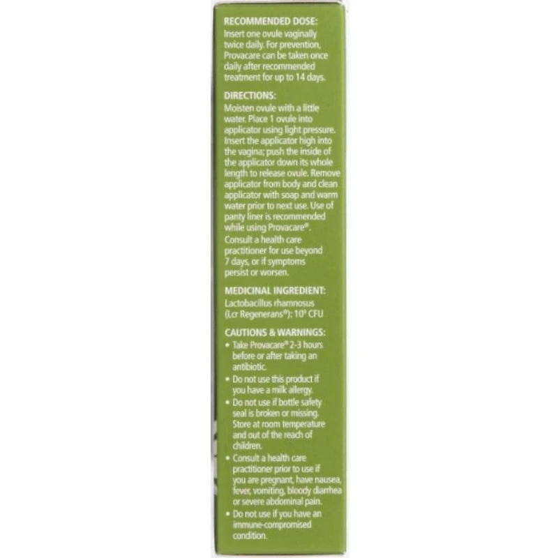 Soins vaginaux probiotiques, traitement naturel des levures vaginales et/ou des infections bactériennes