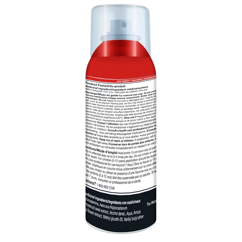 Deep Relief Extra Strength Heat Spray | Fast-Acting Pain Relief for Muscles & Joints | Deep Penetrating Heat Therapy |Non-Greasy, Quick-Drying Formula | Made in Canada – 120ml