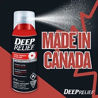 Spray chauffant extra fort Soulagement profond | Soulagement rapide de la douleur musculaire et articulaire | Thérapie thermique pénétrante | Formule non grasse à séchage rapide | Fabriqué au Canada – 120 ml