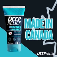 Gel glacé avancé Deep Relief | Soulagement rapide et rafraîchissant de la douleur musculaire et articulaire | Formule à 5 % de menthol | Non gras, absorption rapide | Fabriqué au Canada – 100 ml
