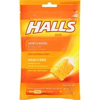 Halls Soothe Menthol Honey Flavour, 30 Cough Drops