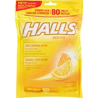 HALLS Soulagement avec Mentho-Lyptus Saveur Miel et citron
