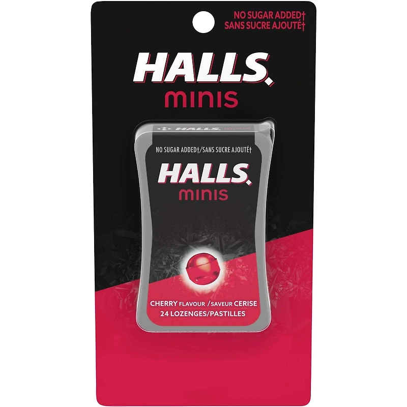 Minis Sans sucre ajouté Pastilles pour la toux Saveur cerise