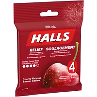Halls Relief Mentho-lyptus Cherry Flavour, 4 x 9 Cough Drops Multipack