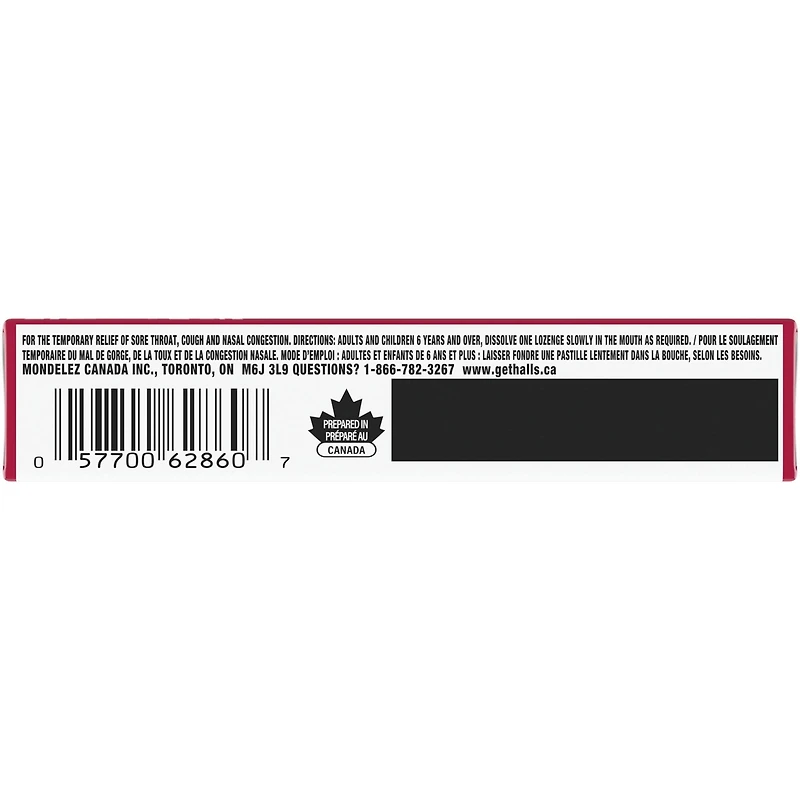 Pastilles mentho-lyptus saveur cerise