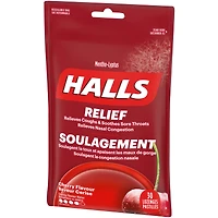 HALLS Soulagement avec Mentho-Lyptus Saveur Cerise, 30 pastilles